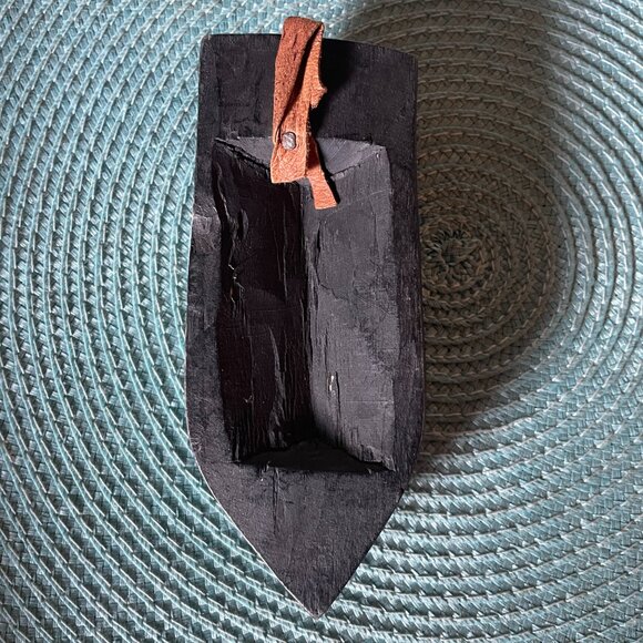 Beaded small wooden mask from Ghana - Picture 3 of 5